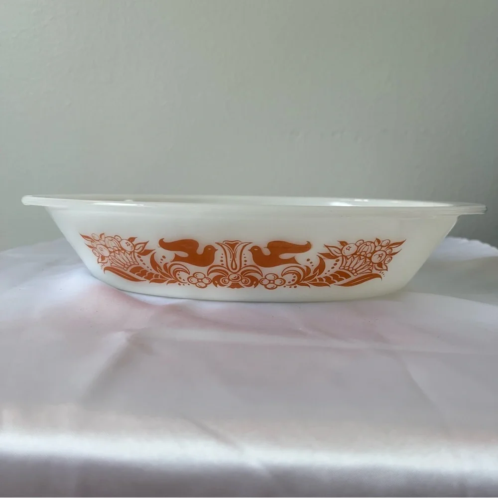 Glasbake • Orange Split Serving Plate